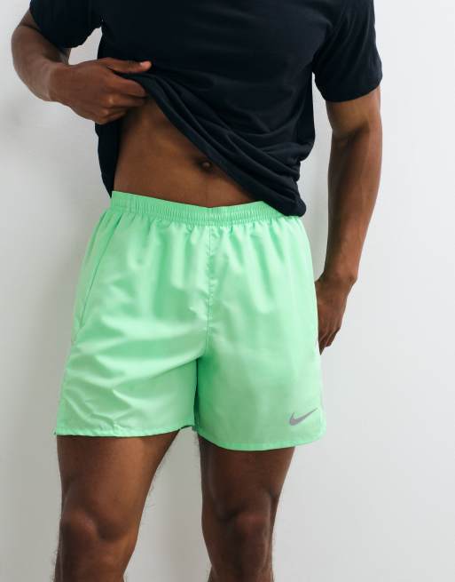 Nike Running Miler Dri-FIT 5 inch shorts in green, 3 of 5