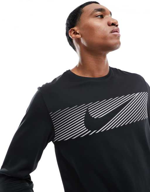 Nike Dri-FIT Miler Men's Long Sleeve Running Training Gym Top Shirt Dri-Fit