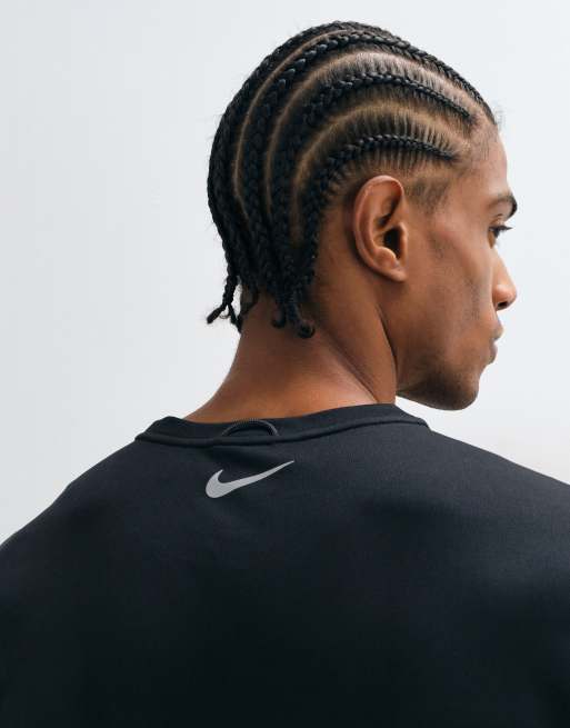 Nike Running Miler Dri-FIT haut à manches courtes hivernal noir, 3 de 5