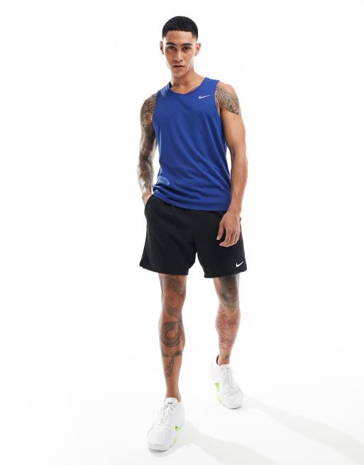 Nike Running Miler Dri FIT Hemdje in blauw ASOS