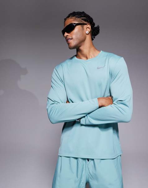 Nike Running Miler Dri-FIT long sleeve top in green