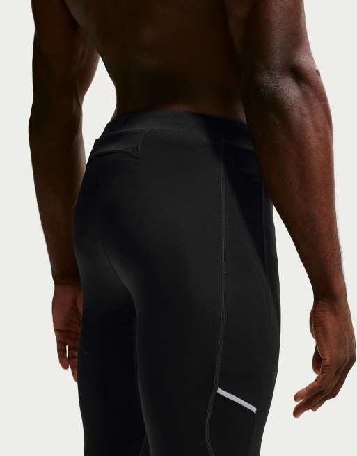 Nike Running Miler Dri-FIT mallas en negro, 3 de 4