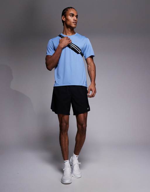 Nike Running – Miler Dri-FIT – Niebieski T-shirt, 3 z 5