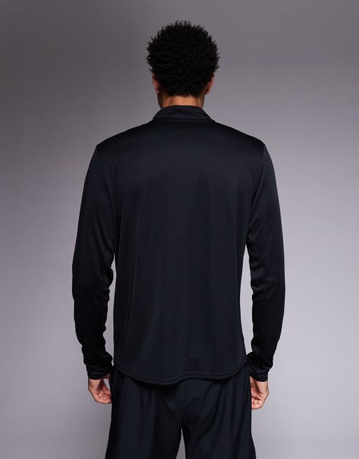Nike Running Miler DRI-Fit Pacer half zip long sleeve T-shirt in black, 3 of 5