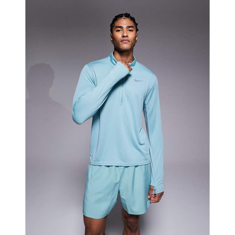 Nike Running Miler DRI-Fit Pacer half zip long sleeve T-shirt in
