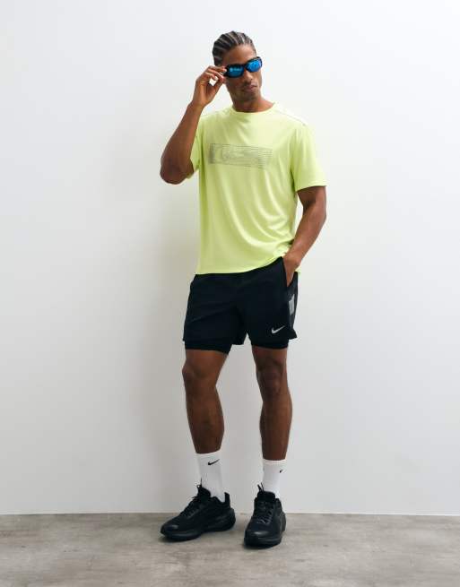 Nike Running Miler Dri-FIT short 2-en-1 hivernisé 5 pouces noir, 2 de 5