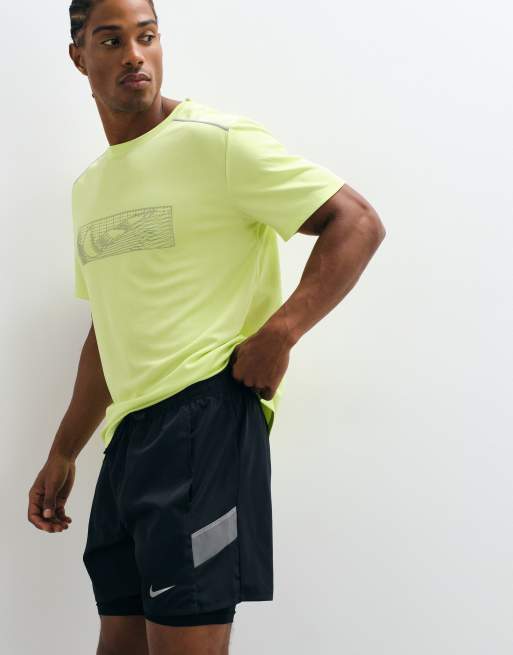 Nike Running Miler Dri-FIT short 2-en-1 hivernisé 5 pouces noir, 4 de 5