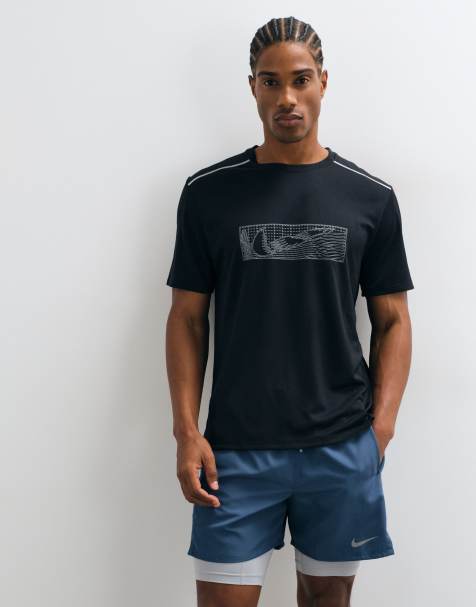 Nike Running Miler Dri-FIT short hivernisé 5 pouces 2-en-1 bleu - view 1