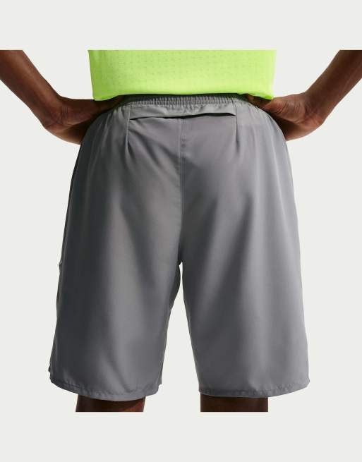 Nike Running Miler Dri-FIT shorts non foderati da 9 pollici grigi da uomo, 3 di 4