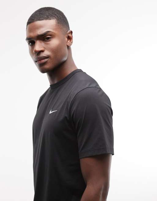 Nike Running – Miler – Dri-FIT – Svart t-shirt med UV-skydd, 4 av 5
