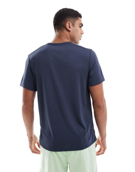 Nike Running - Miler Dri-FIT - T-shirt blu navy, 4 di 4