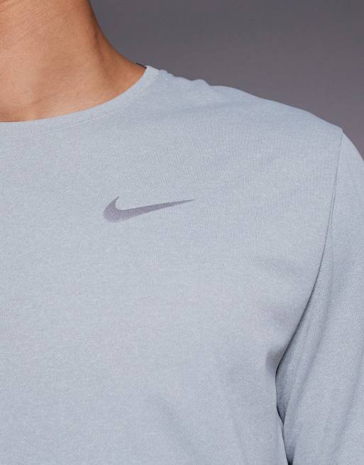 Nike Running - Miler Dri-FIT - T-shirt grigia, 5 di 5