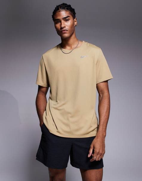 Nike Running Miler Dri-FIT T-shirt in beige - view 1