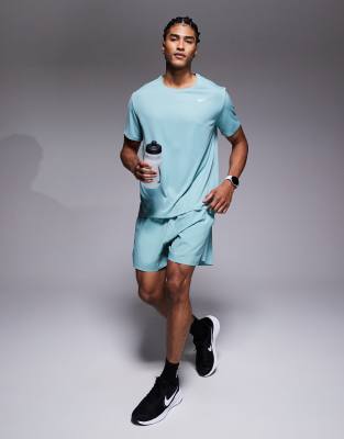 Nike Miler Dri-fit T-shirt In Blue