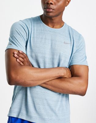 Nike Running Miler Dri-FIT t-shirt in light blue