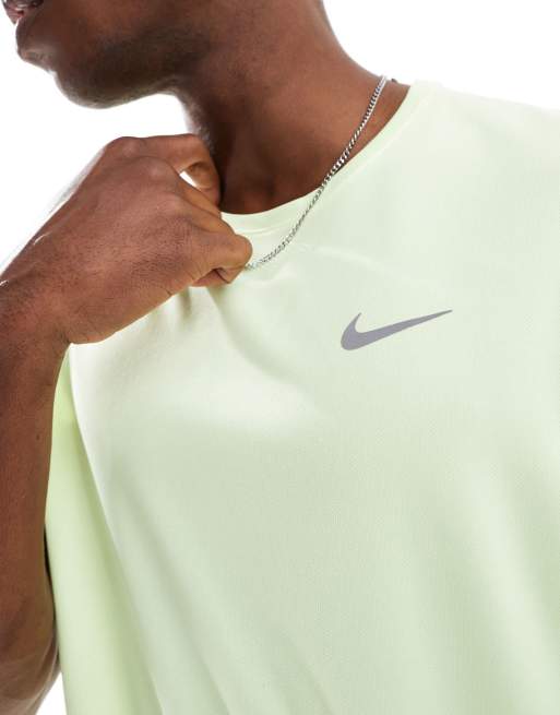 Nike Running Miler Dri-FIT T-shirt in light green