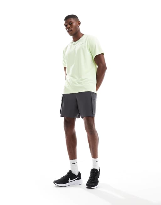 Nike Running Miler Dri-FIT T-shirt in light green