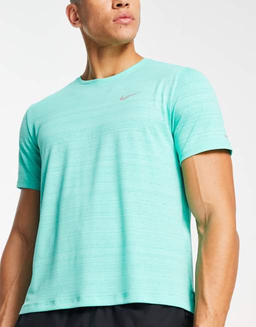 Vacunar molestarse mercenario Nike Running Miler Dri-FIT t-shirt in mint green | ASOS