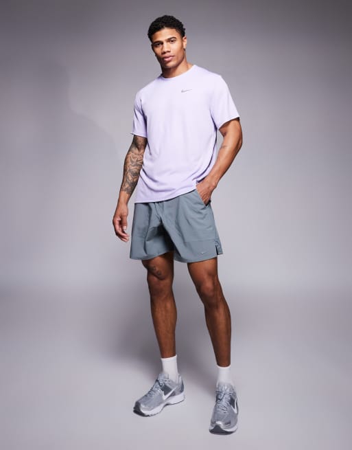 Nike Running Miler Dri-FIT T-shirt in purple