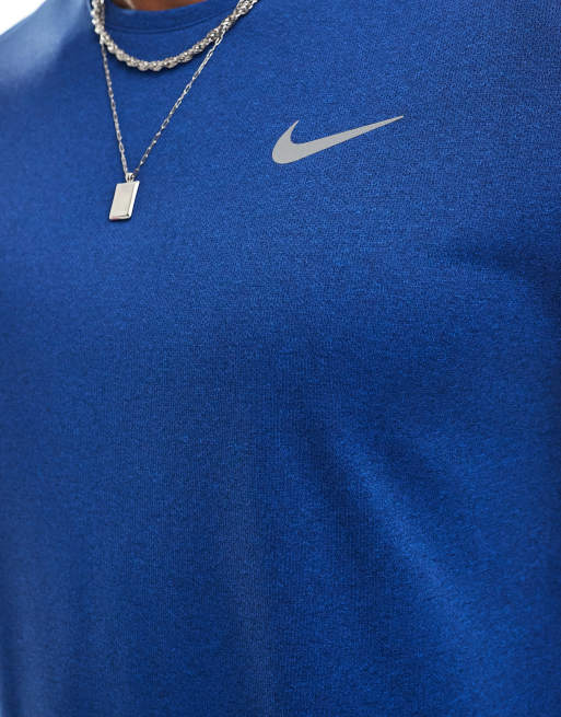 Nike Running Miler Dri-FIT T-shirt in royal blue, 4 of 4