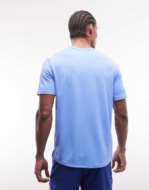 Nike Running - Miler - Dri-FIT - T-shirt met UV-bescherming in blauw, 3 van 5