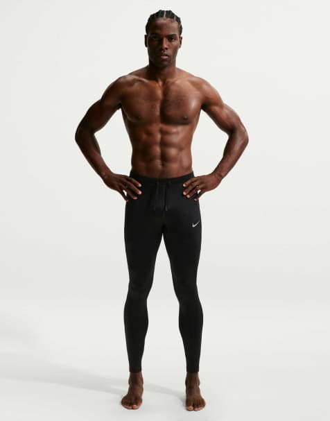 Nike Running Miler Dri-FIT Tights in Black - view 1