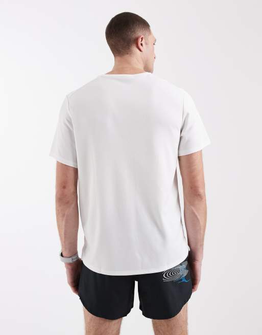 Nike Running – Miler – Dri-FIT – Vit t-shirt, 5 av 5