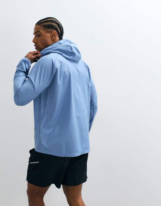 Nike Running Miler full zip jacket in blue, 5 of 5