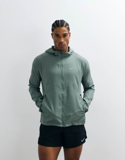 Nike Running Miler full zip jacket in sage - view 1