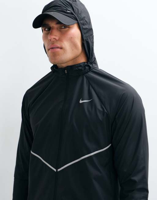 Nike Running Miler jack in zwart, 4 van 5