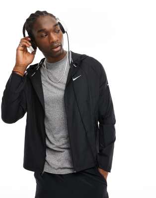 Nike Miler Jacket In Black