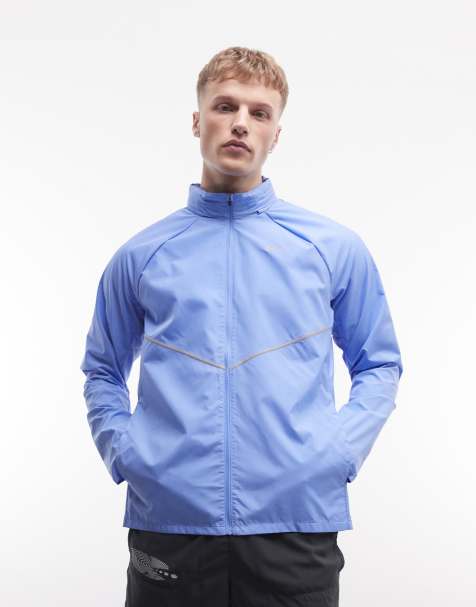 Nike Running Miler jacket in blue - view 1
