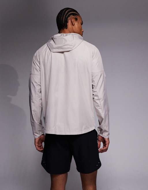 Nike Running Miler jacket in light grey, 3 of 5