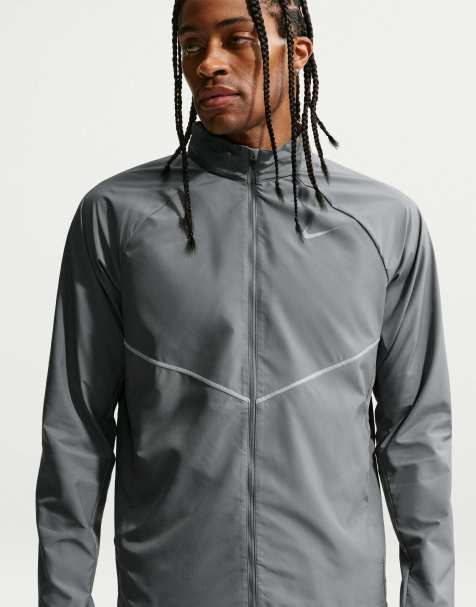 Nike Running Miler Repel chaqueta con protección UV en gris - view 1