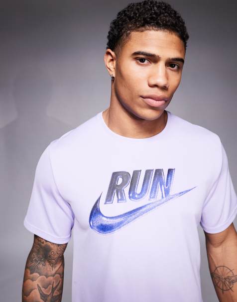 Nike Running Miler Run Energy t-shirt in lilac - view 1