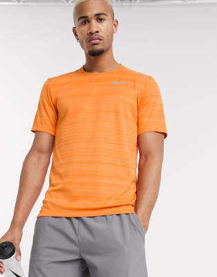 nike miler t shirt orange