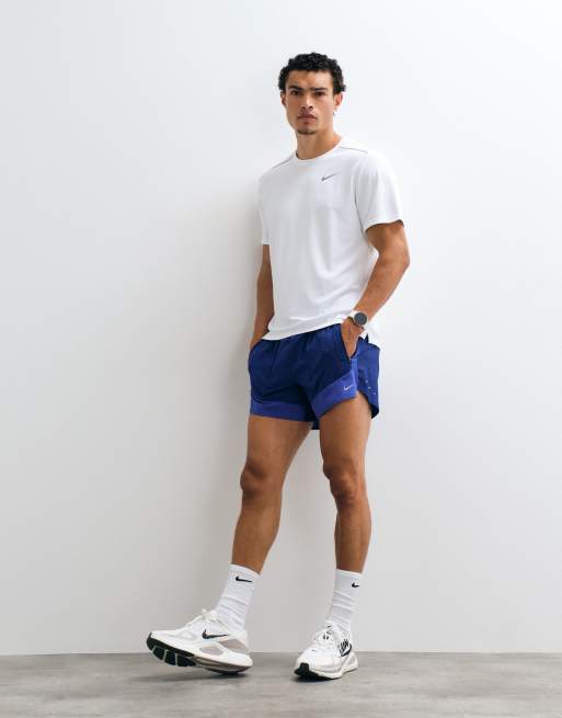 Nike Running - Miler - T-shirt en tissu Dri-FIT anti-UV - Blanc, 2 de 5