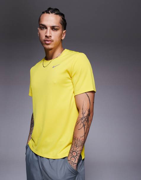 Nike - Running Miler - T-shirt en tissu Dri-FIT - Jaune - view 1