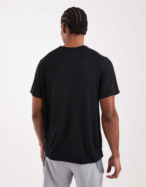 Nike Running - Miler - T-shirt en tissu Dri-FIT - Noir  , 3 de 5