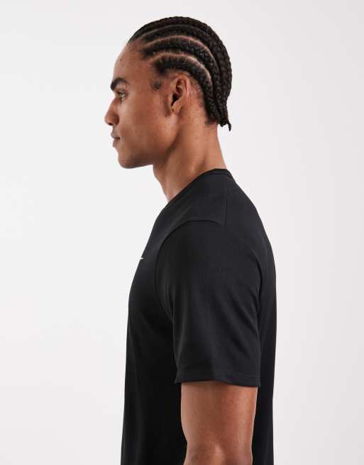 Nike Running - Miler - T-shirt en tissu Dri-FIT - Noir  , 4 de 5