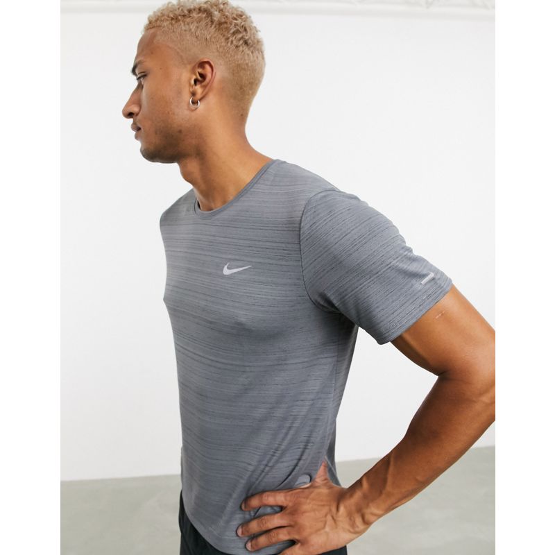 Activewear Uomo Nike Running - Miler - T-shirt grigia