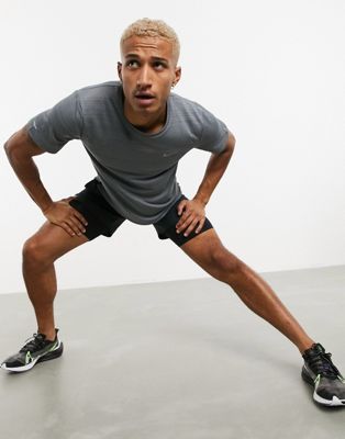 T-shirts et débardeurs Nike Running - Miler - T-shirt - Gris