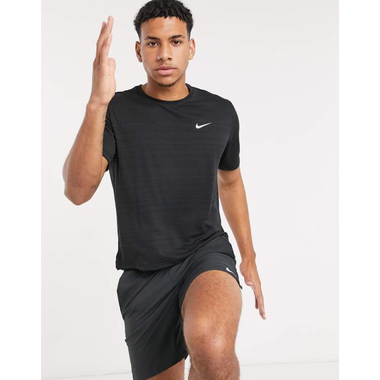 Nike miler sale t shirt black