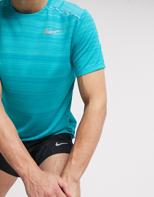 Nike Running Miler t-shirt in blue
