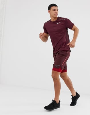 nike miler burgundy