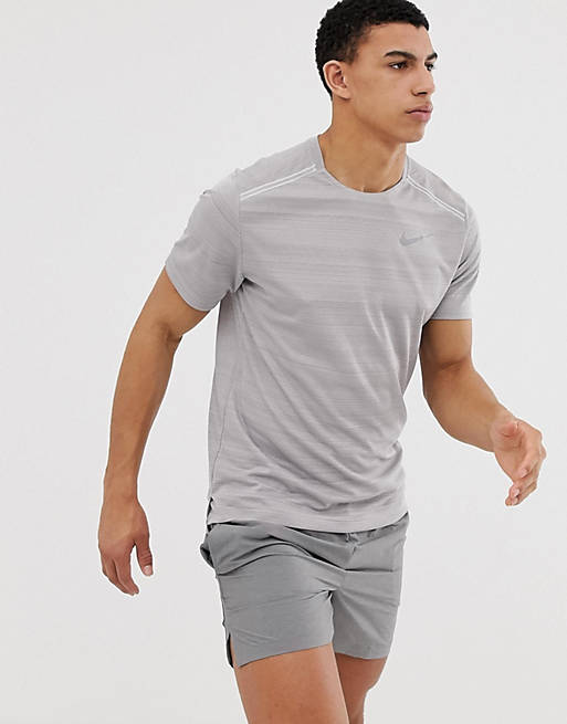 Factureerbaar Vooruitgaan Pool Nike Running miler t-shirt in gray | ASOS