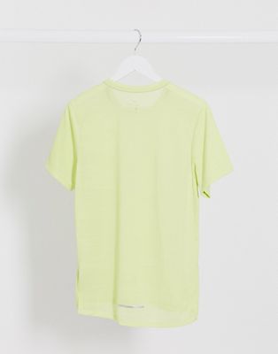 Nike Running Miler t-shirt in lime | ASOS
