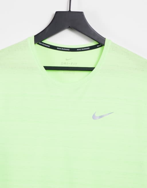 Neon green nike shirt mens sale