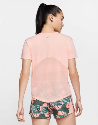 nike miler t shirt pink