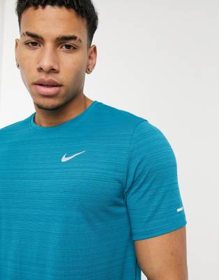 Nike Running Miler t-shirt in teal | ASOS